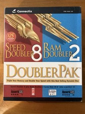 Connectix DoublerPak Speed Doubler 8 RAM Doubler 2 Mac OS 3.5” Floppy Boxed picture