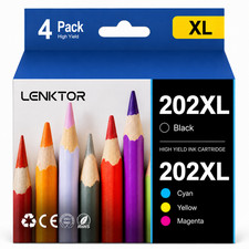 202XL Ink Replacement for Epson WF-2860 XP-5100 (4PK Black/Cyan/Magenta/Yellow) picture