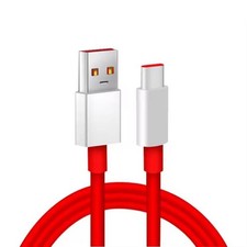 80W Max SuperVOOC Fast Charge Red Cable for OnePlus 12 11 10 Pro Nord 2 5G picture