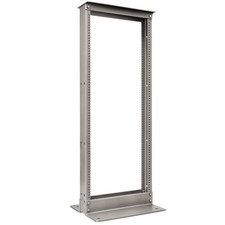 4' Two Post Aluminum Network Rack - Mill Finish - 19