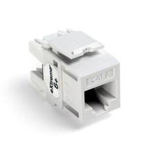 Leviton Extreme 6+ QuickPort Connector, 10-Pack, 61110-OW6, White picture