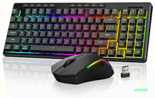 S156 Wireless Keyboard & Mouse, Tri-Mode, RGB, 4800 DPI Gaming Mouse picture