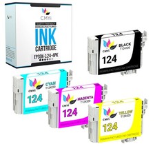 CMYi  Compatible Black/Color Ink Lot for Epson 124 Fits Stylus Workforce 320 picture