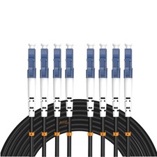 Jeirdus 60M 4 Core LC-LC Outdoor Armored Fiber Optic Cable 9/125 Singlemode picture