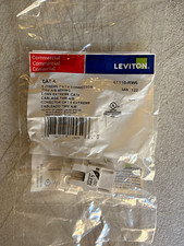 Leviton 61110-RW6 Cat 6 RJ-45 Female Connector T568A/B Gold White (10 pc) picture