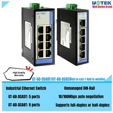 Industrial Ethernet Switch 5 8 Ports RJ45 10M 100M Network Unmanaged DIN-Rail picture