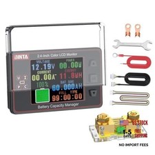 500A Battery Monitor Shunt 8-100V 2.4 Inch Color Screen Sliding Cover picture