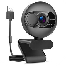 Webcam for PC with Microphone 1080P FHD Webcam with Privacy Cover picture