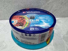 Verbatim LightScribe CD-R Color Background 25 Pack 52x 700MB 80 Min Disc Sealed picture
