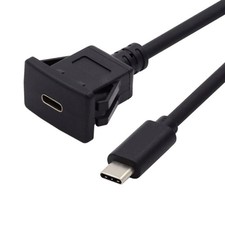 chenyang USB 3.1 Gen 2 10Gbps Flush Mount USB C Male to Female Extension Cable f picture
