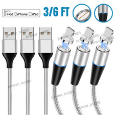 3/6FT Magnetic USB Fast Charger Cable Adapter Data Cord for iPhone 13 12 11 XR 8 picture