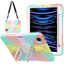 For iPad Pro 11 inch 4th Gen Air 5th Shockproof Rugged Case Stand Pencil Holder picture