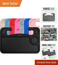 Elegant Steering Wheel Desk Tray: Dual-Sided Accessory for Meals & Work picture