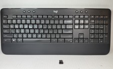 Logitech Black K545 Wireless Full Size Keyboard Palm Rest Numeric Keypad Unit #1 picture