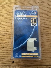20 Leviton Almond Quickport Snap-In Blank Filler Plate Inserts 41084-BAB 41084-A picture