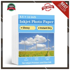 Reastar Glossy Photo Paper 8.5 × 11, 36 Sheets Inkjet Photo Printer Paper picture