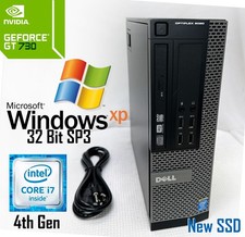 Windows XP PRO 32 bit SP3-Dell Opti RETRO GAMING SFF i7, NEW 512GB SSD+DP 2 HDMI picture