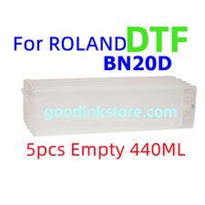 5X 440ml Empty Refillable Cartridge Roland Versastudio BN-20D BN20D DTF w/ chip picture