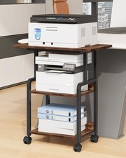 23.6-in Printer Stand with Storage, 3-Tier Printer Table for Home Office, Pri... picture