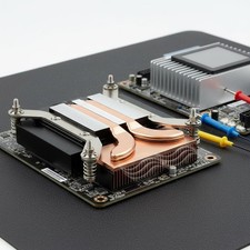 1U Copper Thermal Conduit Heat Dissipator Extremely Thin Computer Hardware picture