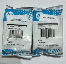 HP 67 Combo Ink Cartridges 67 Black Color NEW GENUINE picture