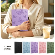 Cat Butterfly Leather Rotate Tablet Case For iPad 5 6 7 8 9 10 11 Air Pro 11 13 picture