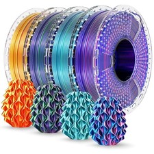 YOOPAI Silk PLA+ Filament 1.75mm Dual Color 250g x4 Spools BundleLet me picture