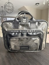 Longchamp by Michael Gaubert Computer Bag/Briefcase Black Leather picture