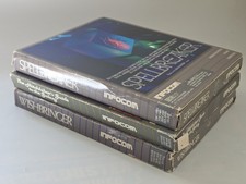 Lot (3) Empty Big Box IBM PC Infocom Wishbringer Spellbreaker Hitchhikers Guide picture