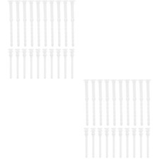 40Pcs Silicone Rubber Computer Fan Screws White Anti Vibration Replacement picture