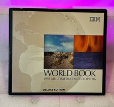 World Book 1998 Multimedia Encyclopedia Deluxe Edition (CD, IBM) W/ Case, Tested picture