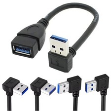 USB 3.0 Right / Left /Up/Down Angle 90 Degree Extension Cable Male To Female Ada picture