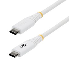 StarTech S2CEPR10FW USB-C Cable 10ft 240W PD EPR White picture
