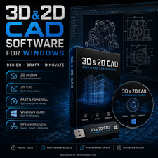 Windows CAD Design Software 2D Drafting 3D Modeling Media picture