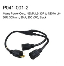 NEW P0410012 Power Extension Cord/Y-Splitter,  L6-30P to 2x L6-30R   picture