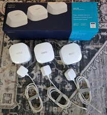 Amazon eero 6 Dual-Band Mesh WiFi 6 Router 3-Pack Complete System picture
