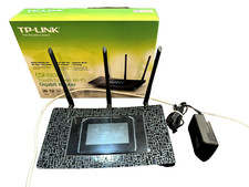 TP-Link AC1900 Touch Screen Wi-Fi Gigabit Router. Black with 4 Lan ports  picture