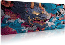 Extended Gaming Mouse Pad Large Desk Mat 3mm Rubber Base Stitched Edges picture