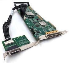 Matrox XMIO2/24/8K/S Multichannel SDI I/O Card w/ XMIO2/12/CBL Module - Working picture