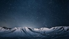 Landscape mountains night nature stars galaxy Custom Gaming Mat Desk picture