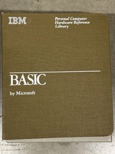 Vintage IBM PC Personal Computer Hardware Reference Library BASIC Manual Binder picture