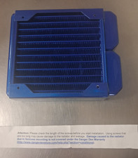Danger Den  Xtreme 120mm 45 mm Thick Radiator 133 x 160 x 45mm G1/4 Blue picture