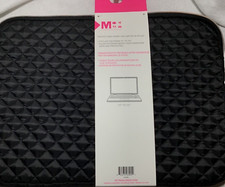 MY TAGALONGS LAPTOP SLEEVE NEOPRENE 13 INCH TO 15 INCH BLACK NIP picture