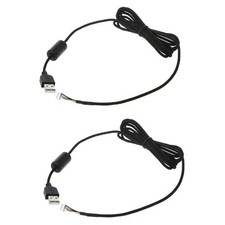 2Pcs Black 2.2m Mouse Mice USB Braided Cable Line Wire For Logitech G500 G500S' picture
