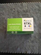 Relcolor 67XL Ink Cart Replacement for HP 67 XL Black Color Combo   MDL Quality  picture