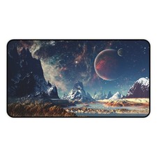 Alien Planet Landscape Desk Mat | Sci-Fi Space Mousepad picture