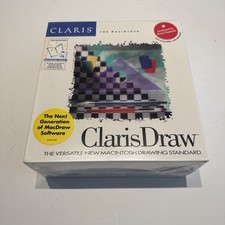 ClarisDraw Macintosh Vector Drawing Software Power Mac NOS Factory Sealed picture