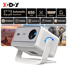 XGODY 2026 Upgraded Gimbal A6 PRO Projector 650ANSI lumens with WiFi 6 picture