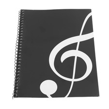 50 Pages Musical Notation Staff Notebook Music Manuscript Writing Paper (Black picture