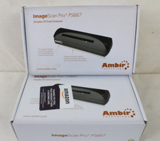 2 Open Box Ambir ImageScan Pro PS667 Simplex ID Card Scan Pro Scanner ID ZZ picture